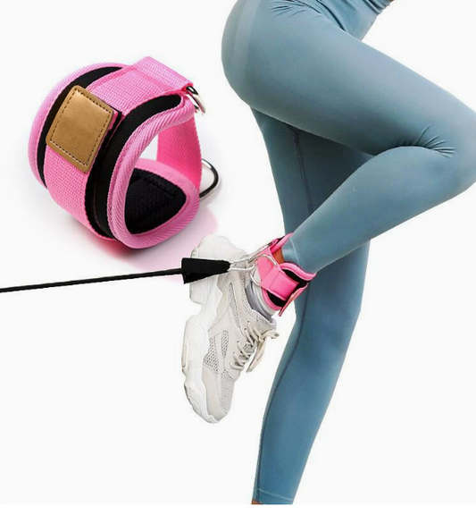 D-Ring Power Ankle Strap - Hip Stretch & Strength Trainer.