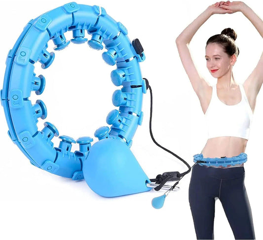 Weighted Hula Hoop – Adjustable Fit Hoop for Weight Loss.