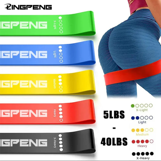 Different Resistance Bands Yoga Band Fitness Exercise Training Hip Tension Band Leg Squat Dance Elastic Loop Stretch Band.