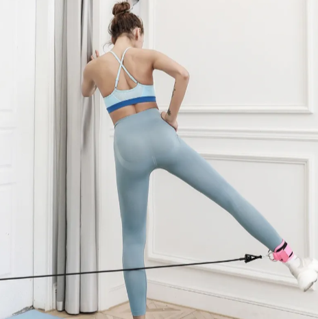 D-Ring Power Ankle Strap - Hip Stretch & Strength Trainer.