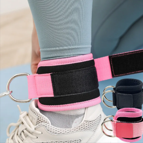 D-Ring Power Ankle Strap - Hip Stretch & Strength Trainer.