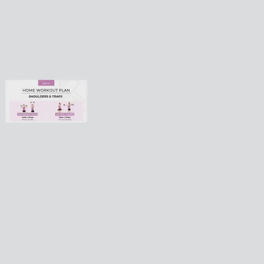 7-Day Home Workout Plan💪| Bodyweight &amp; Dumbbell Exercises | Printable PDF.